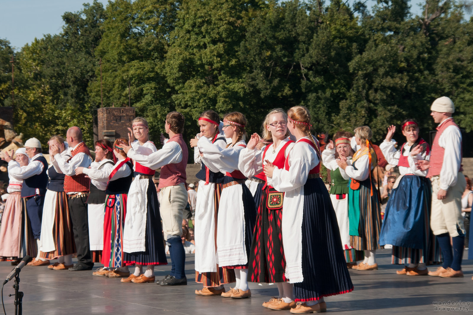 Folk dance on the stage -- folk dance, group