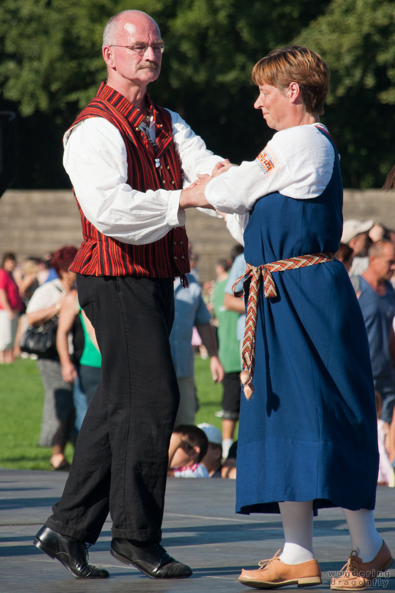 Folk dance on the stage -- folk dance, pair