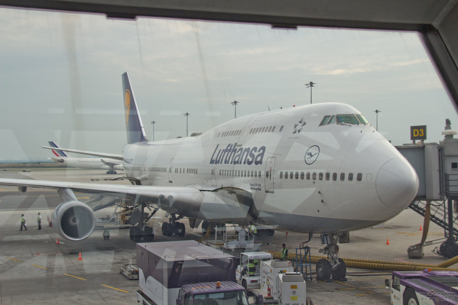 Before boarding -- airport, lufthansa, plane