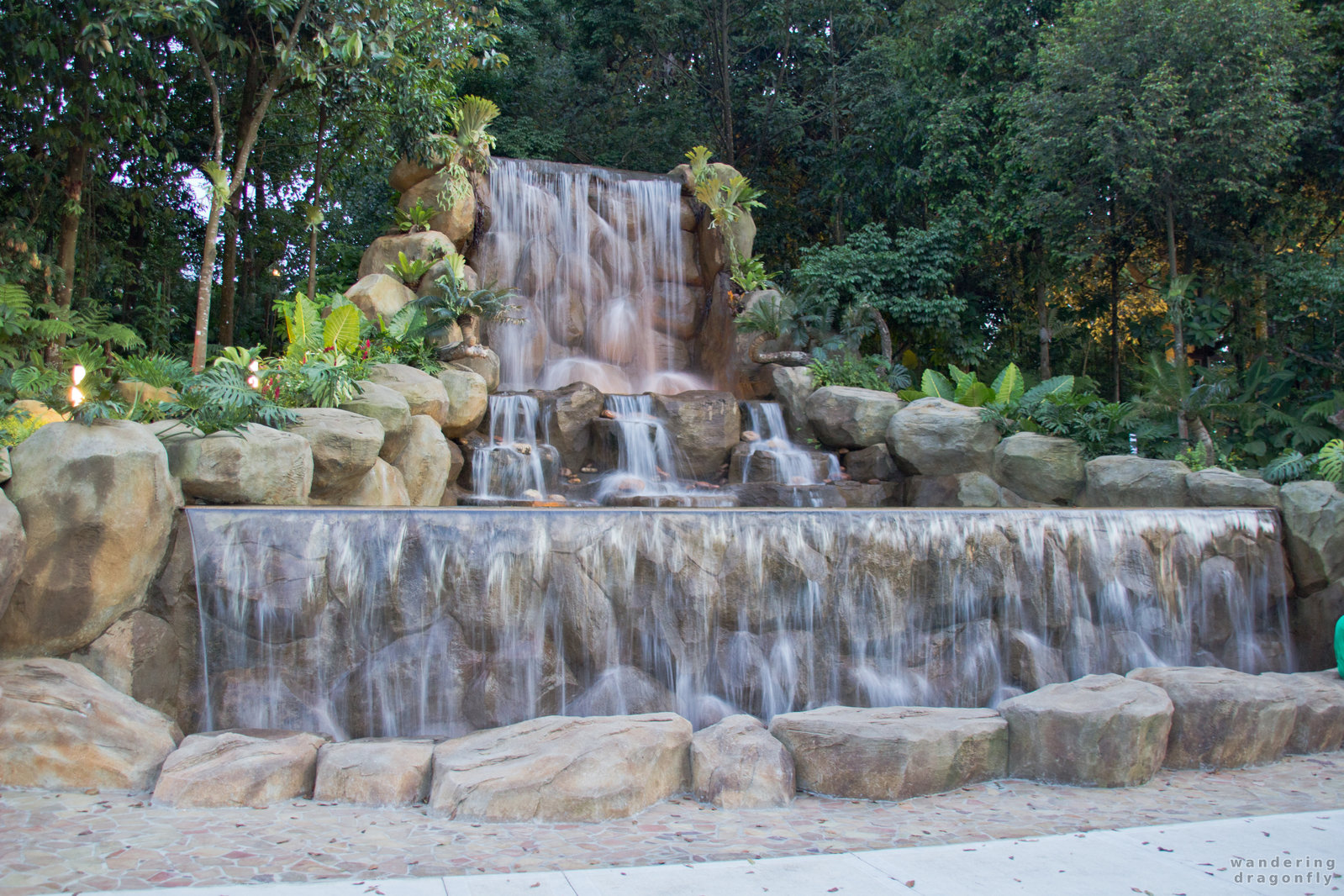 Small waterfall -- park, waterfall