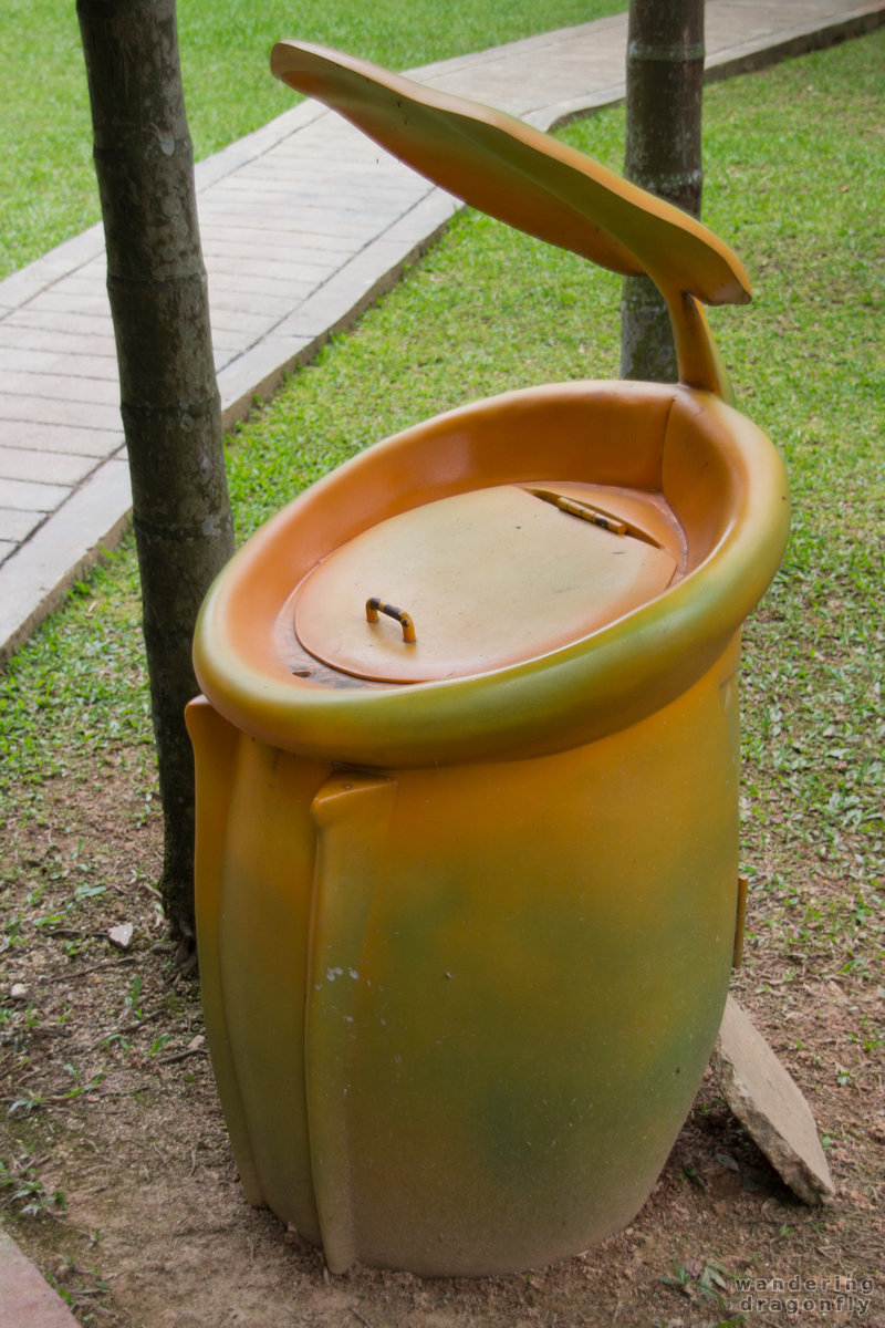 Trashbins are like meat-eating plants -- park, trash bin