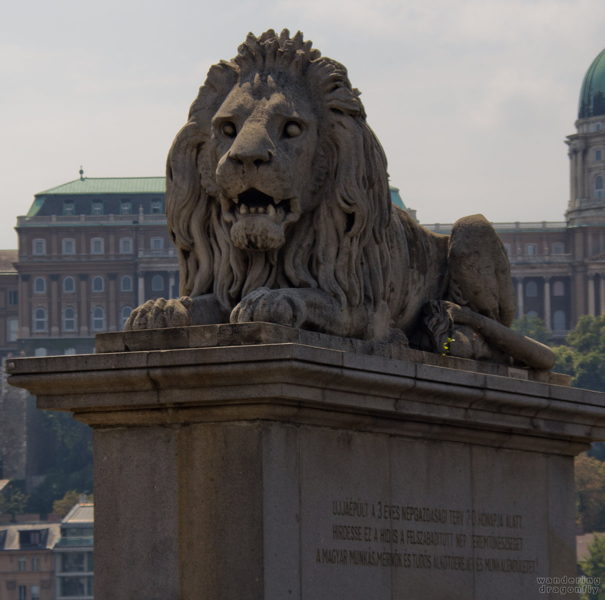Lion of the Chain Bridge -- statue