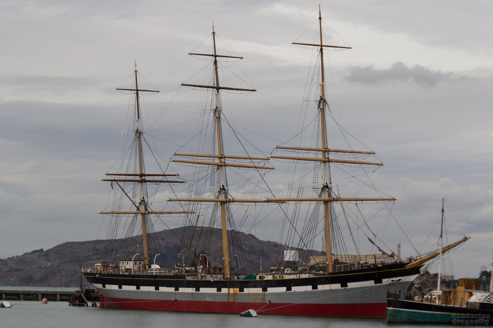 The Balclutha -- sailing ship, water