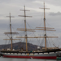 Balclutha is a three-masted, steel-hulled, square-rigged ship built to carry a variety of cargo all over the world. It was launched in 1886.