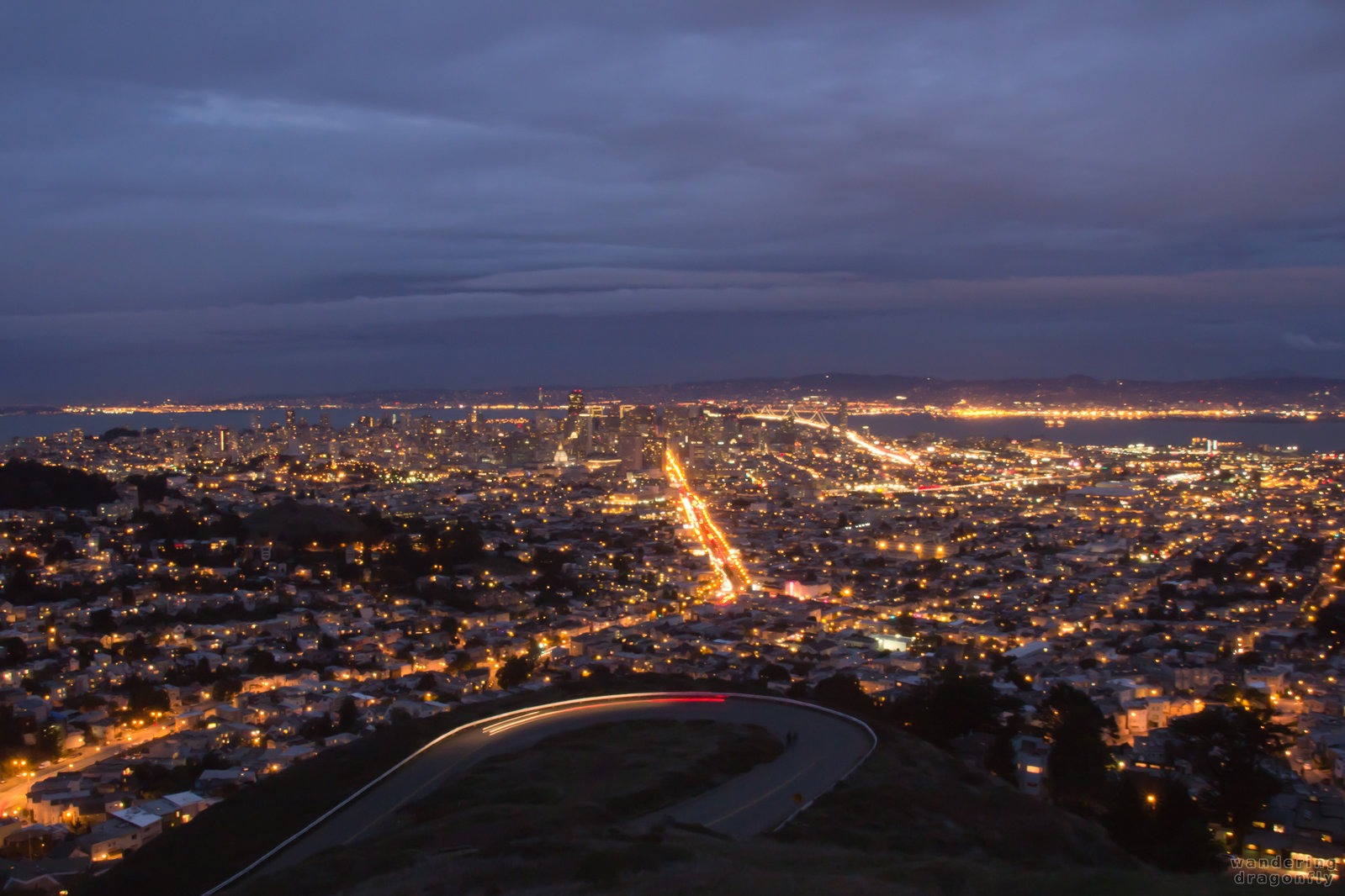 San Francisco at night -- city, night, vista