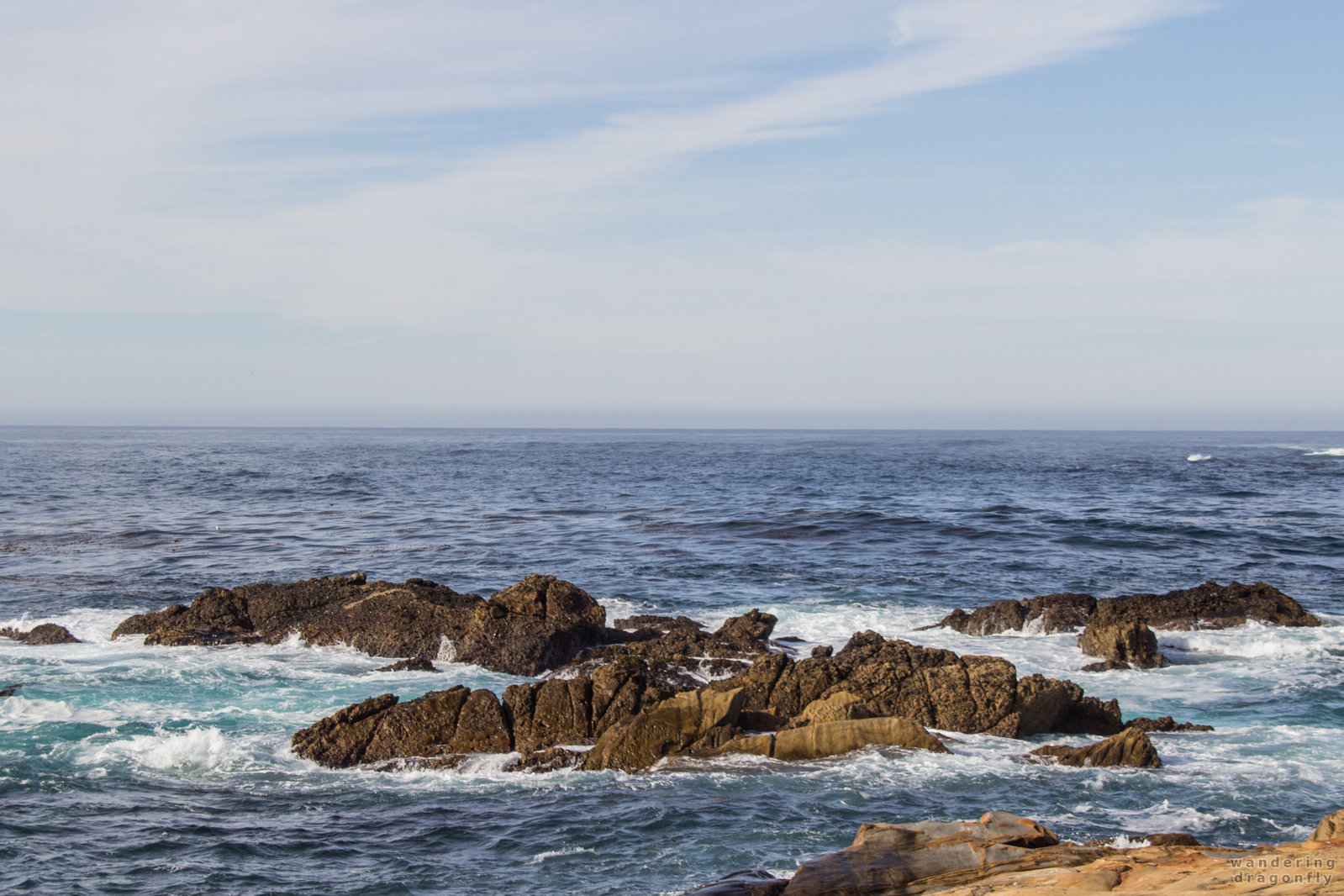 Beautiful ocean -- cliff, ocean, rock, sky, water