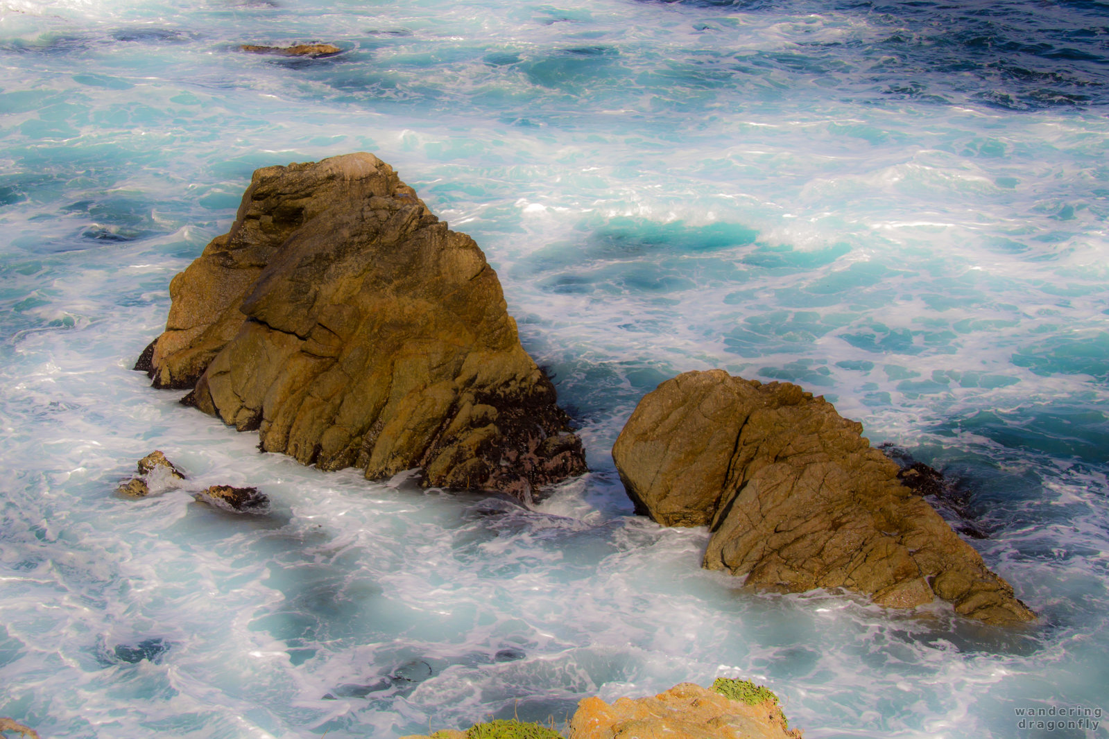 Bubble bath … only for cliffs -- cliff, ocean, rock, turquoise water