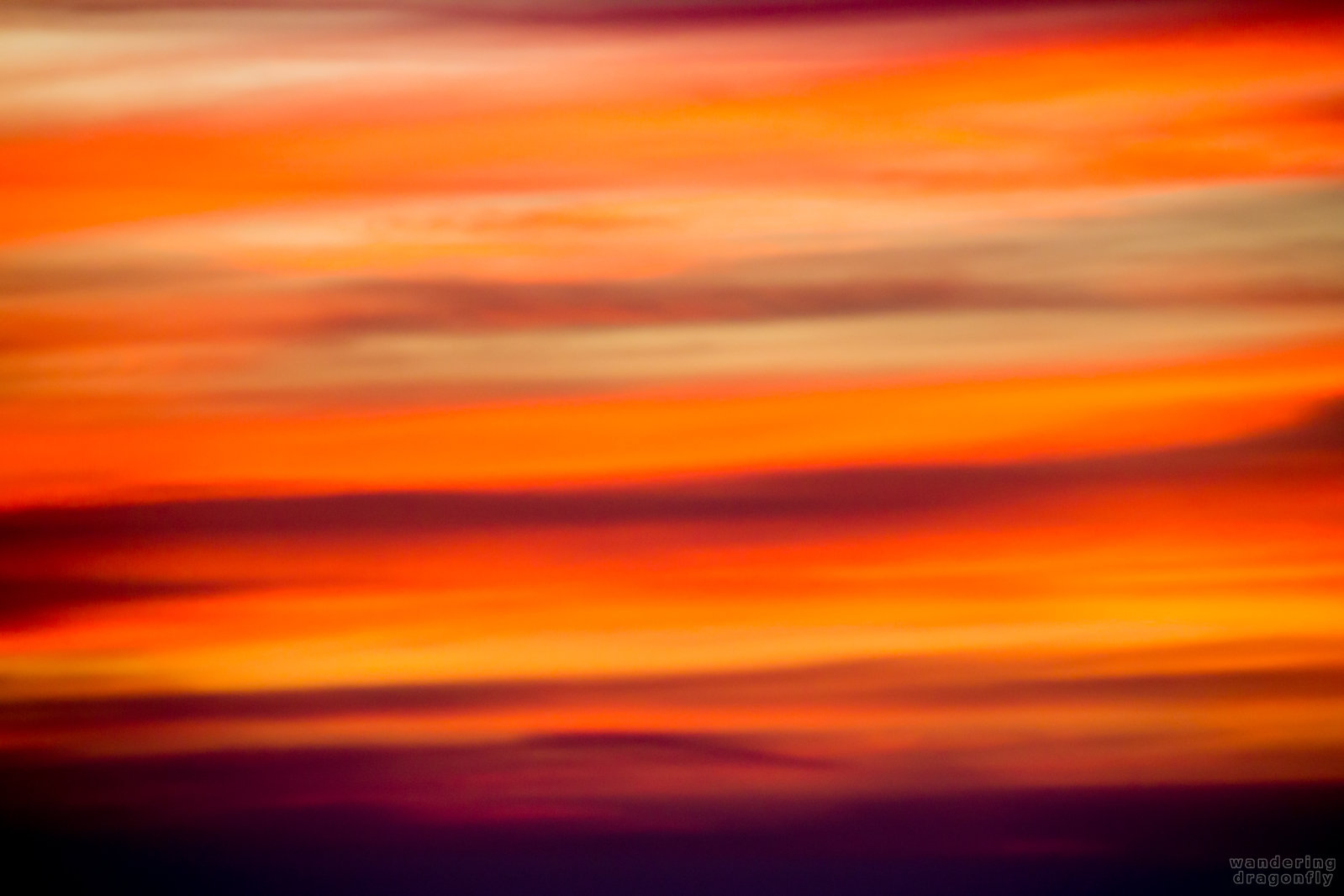 Sunset colors -- orange, red, stripes, sunset, yellow