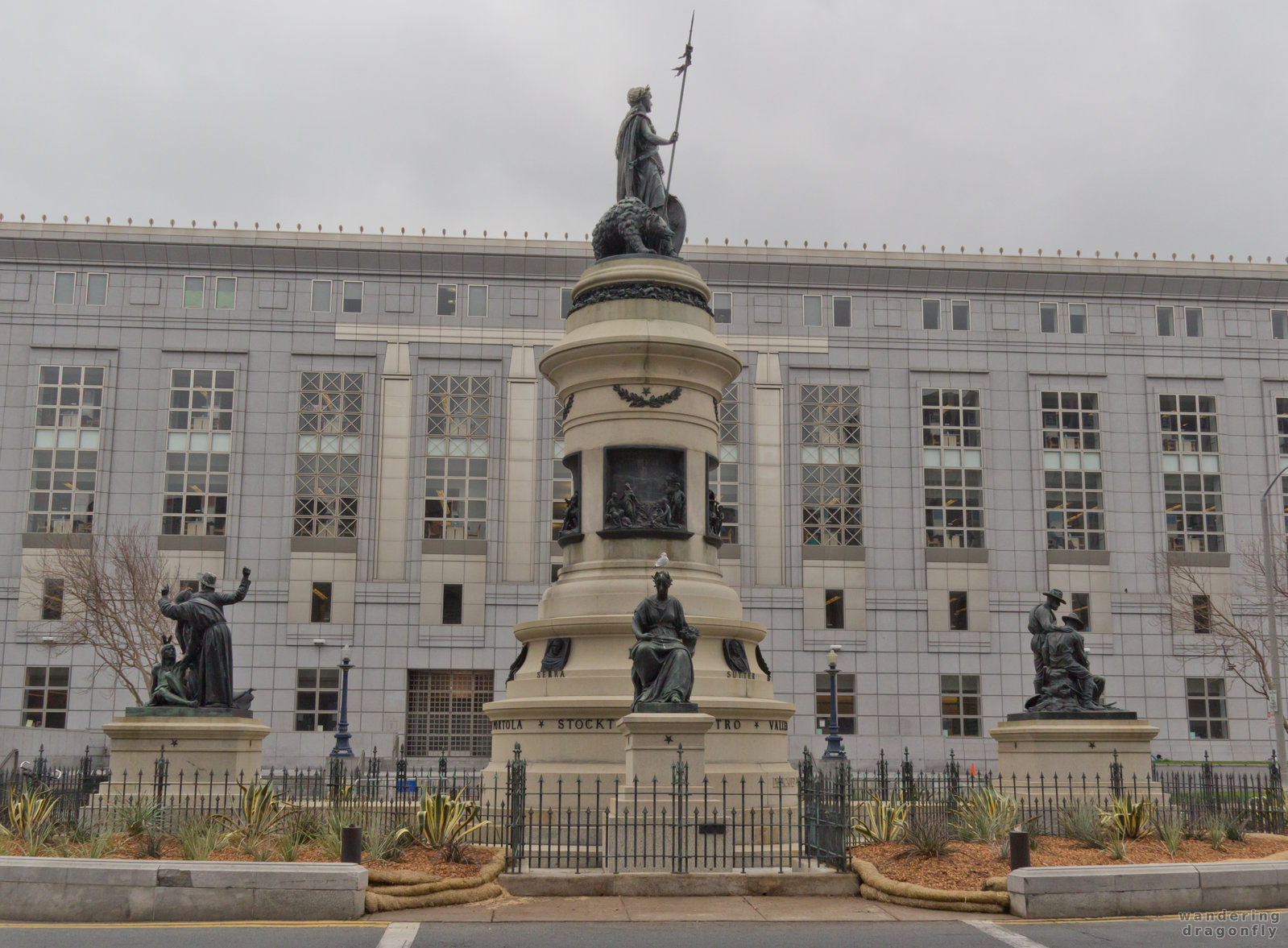 Pioneer Monument -- building, statue