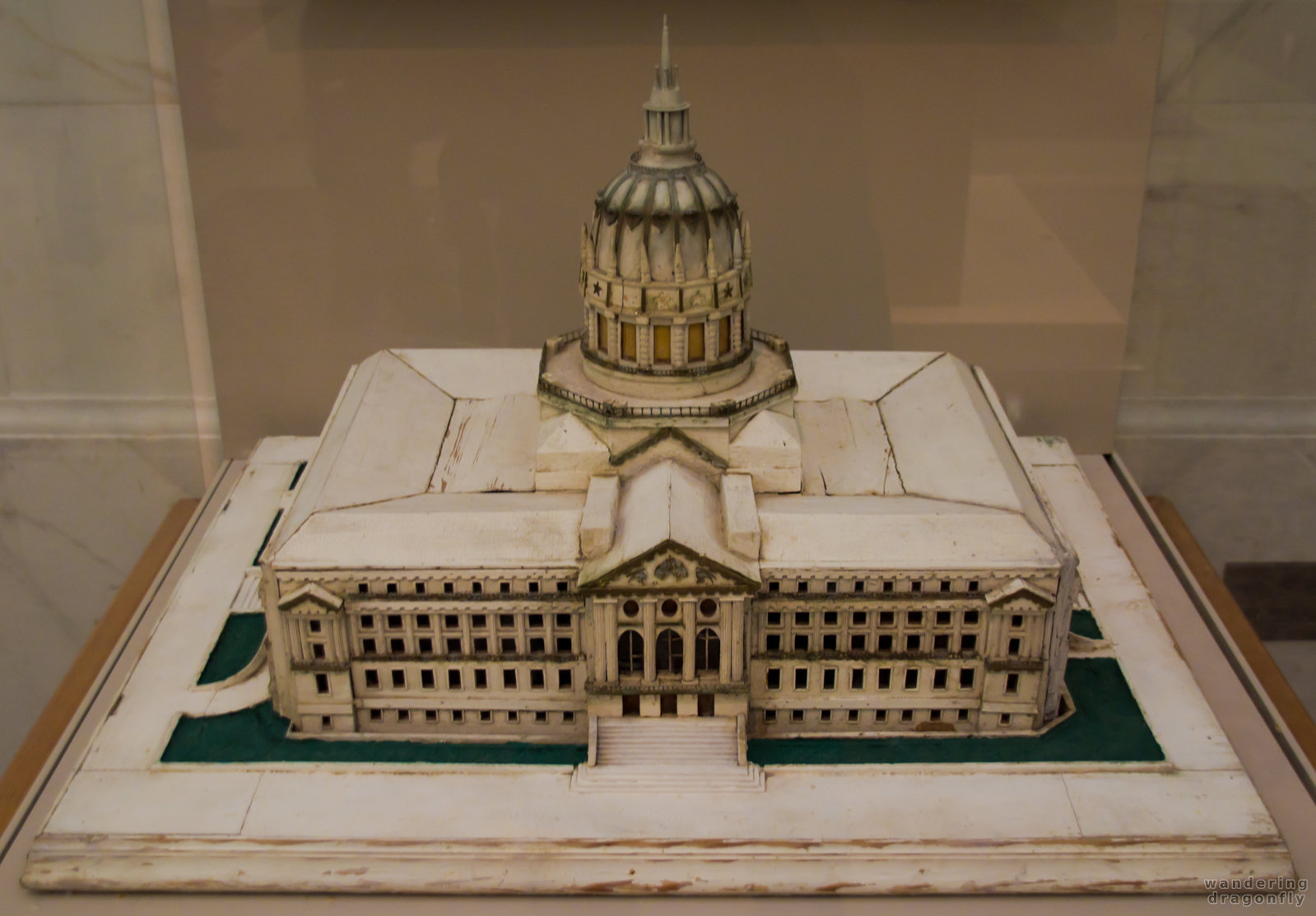 The mock-up of the San Francisco City Hall -- model