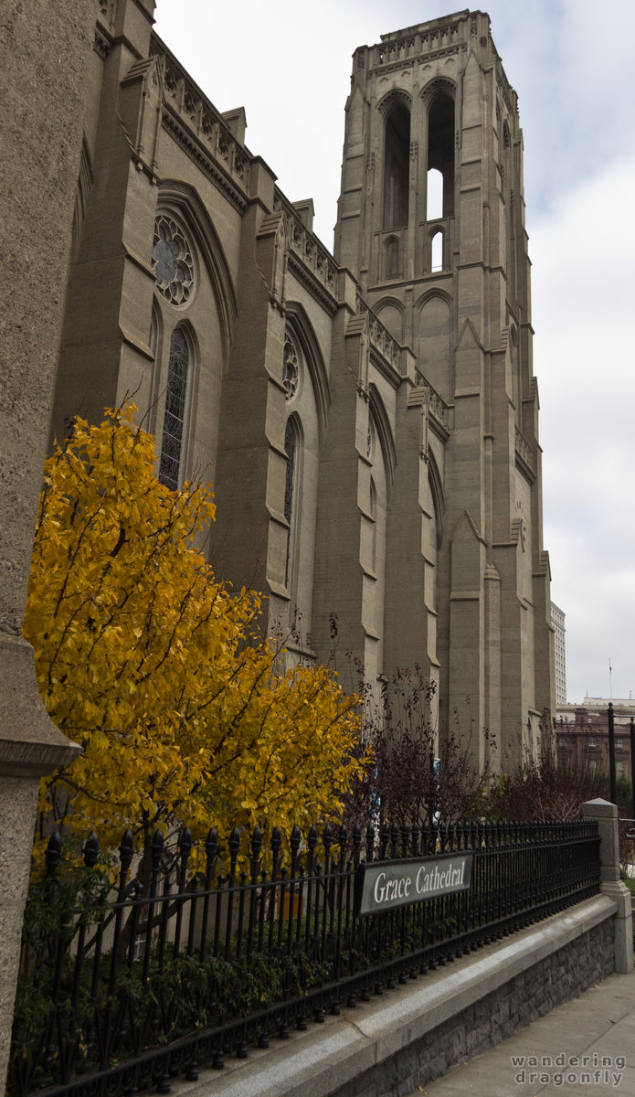 Grace Cathedral sidewards -- christian temple