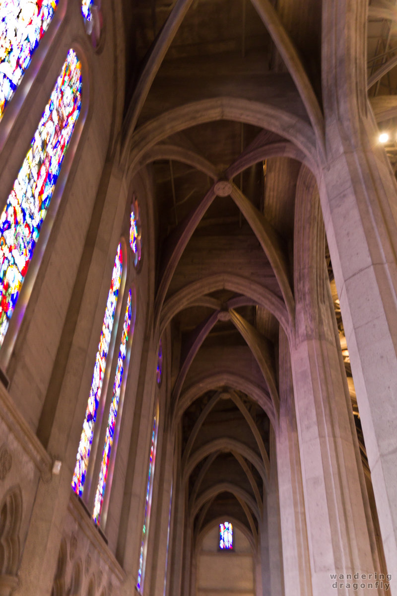 Left aisle of the Grace Chatedral -- christian temple