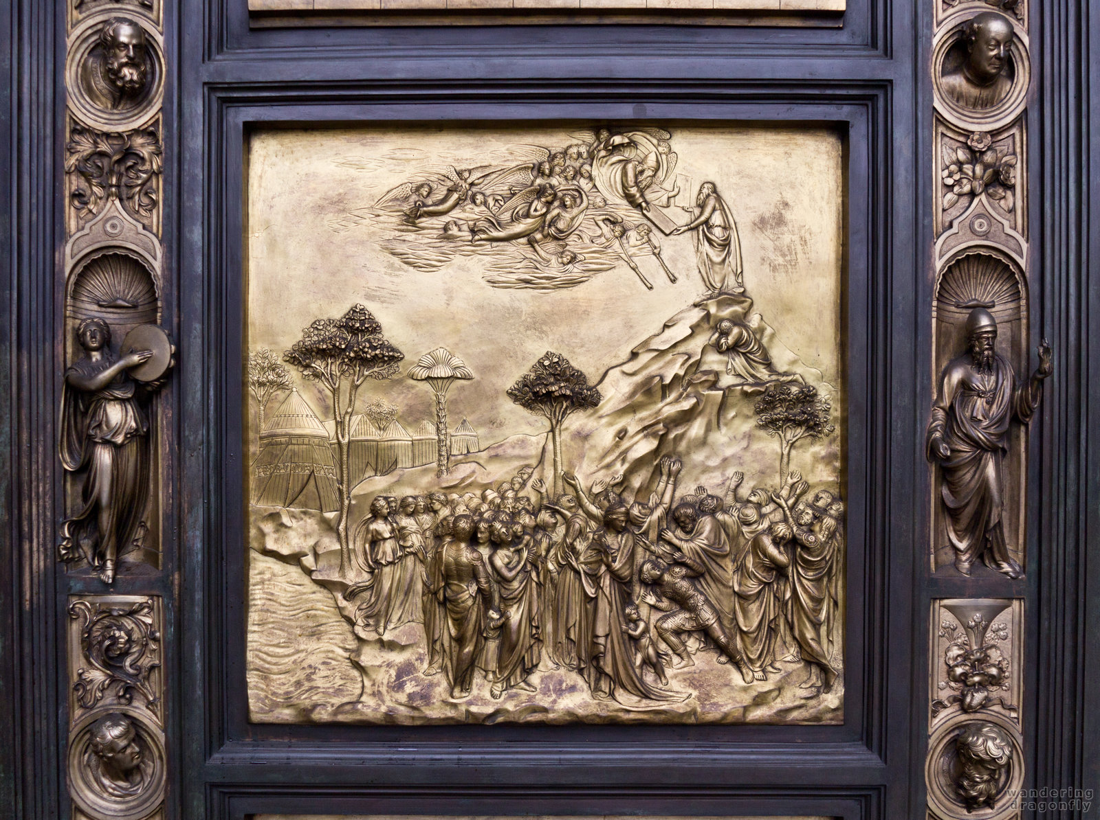 Relieves on the cathedral's gate -- art, relief
