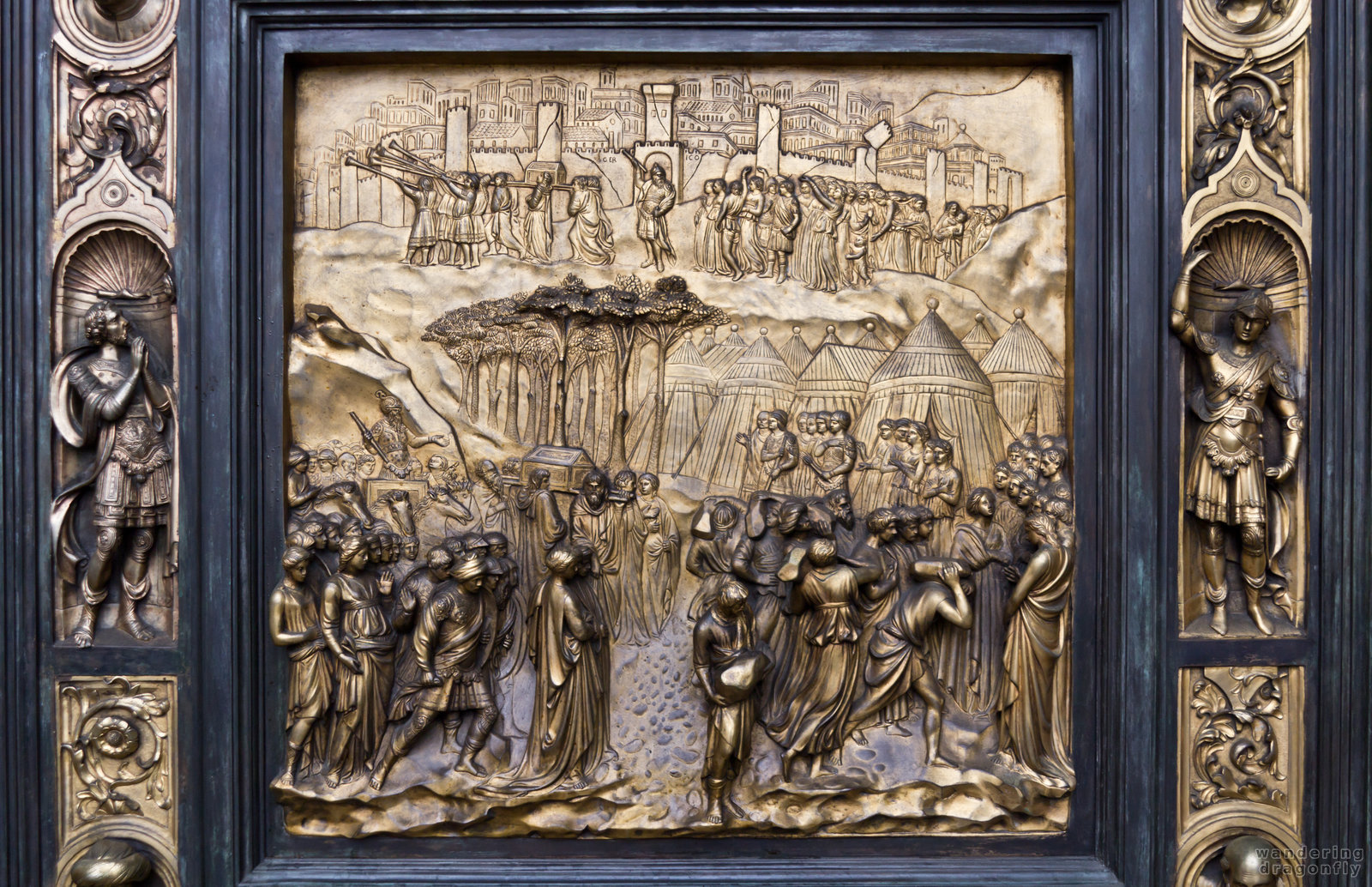 Another relief of the cathedral's gate -- art, relief