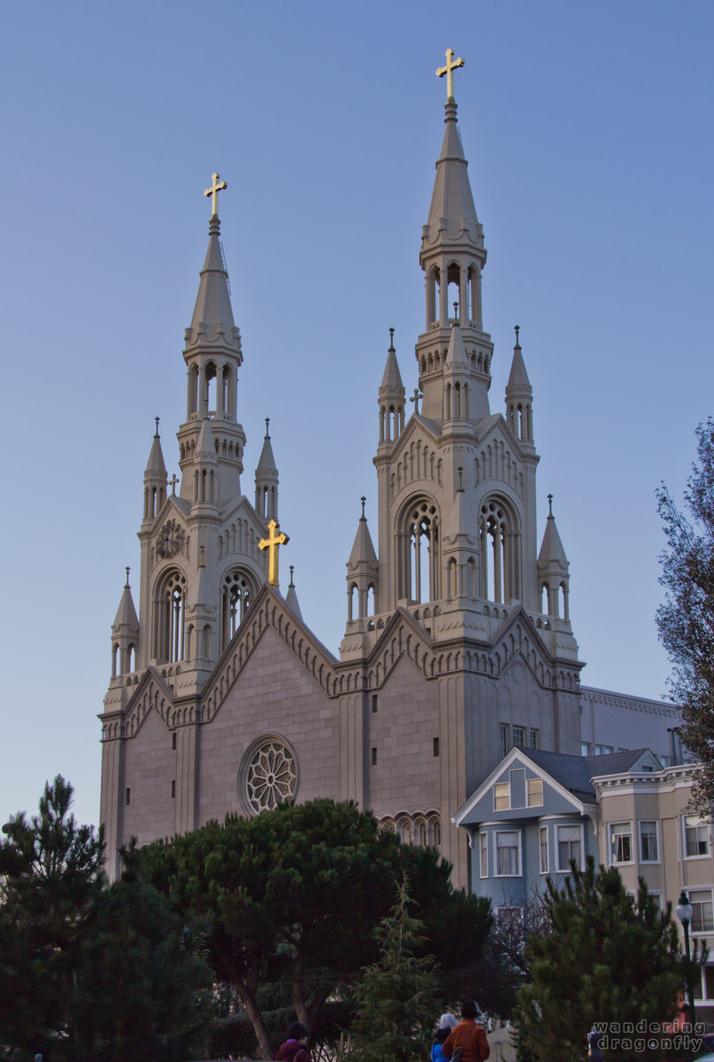 The towers of the Saints Peter and Paul Church -- christian temple