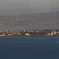 is an artificial island in the San Francisco Bay, connected to Yerba Buean Island. It was created for the Golden Gate International Exposition (1939), and it is named after the novel Treasure Island, by Robert Louis Stevenson, who lived in San Francisco from 1879 to 1880.